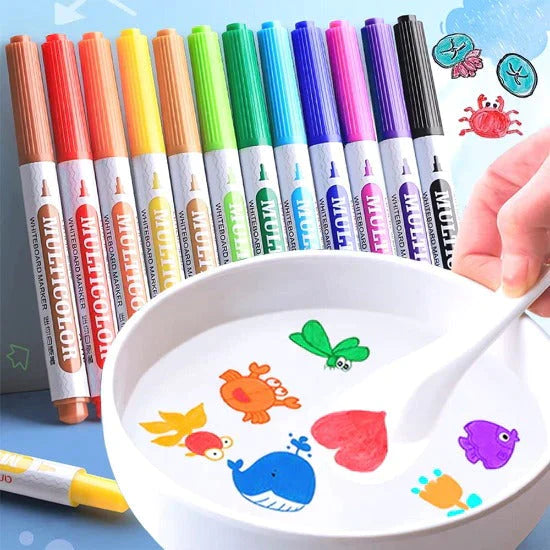 MAGICPEN™ | PLUMONES FLOTANTES CREATIVOS (Pack X12 Und + Cuchara GRATIS)