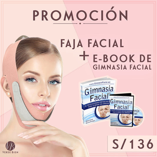 Faja Facial + E-BOOK Método Gimnasia Facial