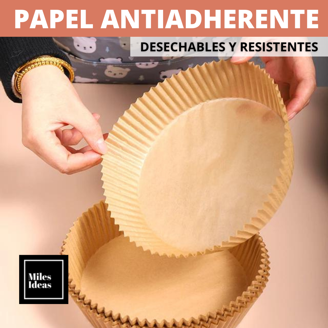 PAPEL DESECHABLE PARA AIR FRYER, HORNO Y MICROONDAS